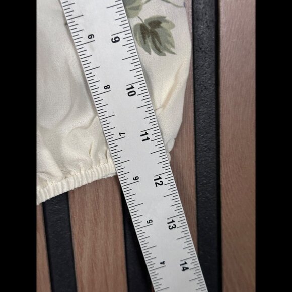 Reformation Dress 2 / XS Womens White Midi / Maxi Babydoll Button Sheer Floral - Picture 4 of 8